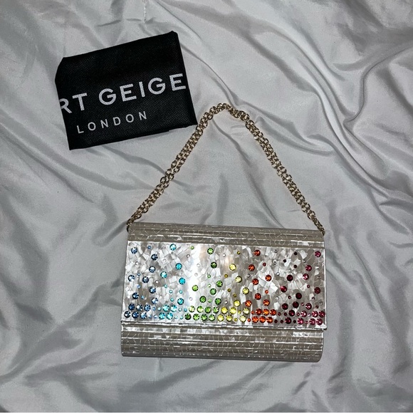 Kurt Geiger Crystal Embellished Party Clutch *BRAND NEW* *NWT* - Picture 7 of 7